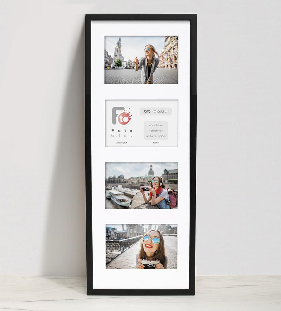 Fotogalerij Hout Zwart 20X55 CM
