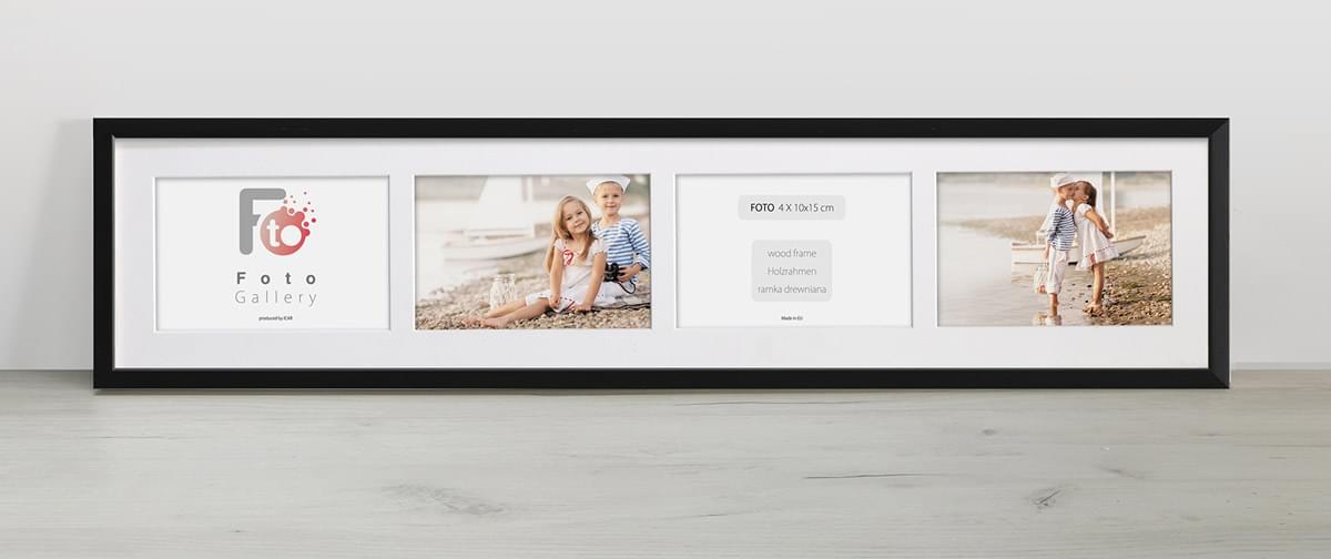 Fotogalerij Hout Zwart 15X68 CM