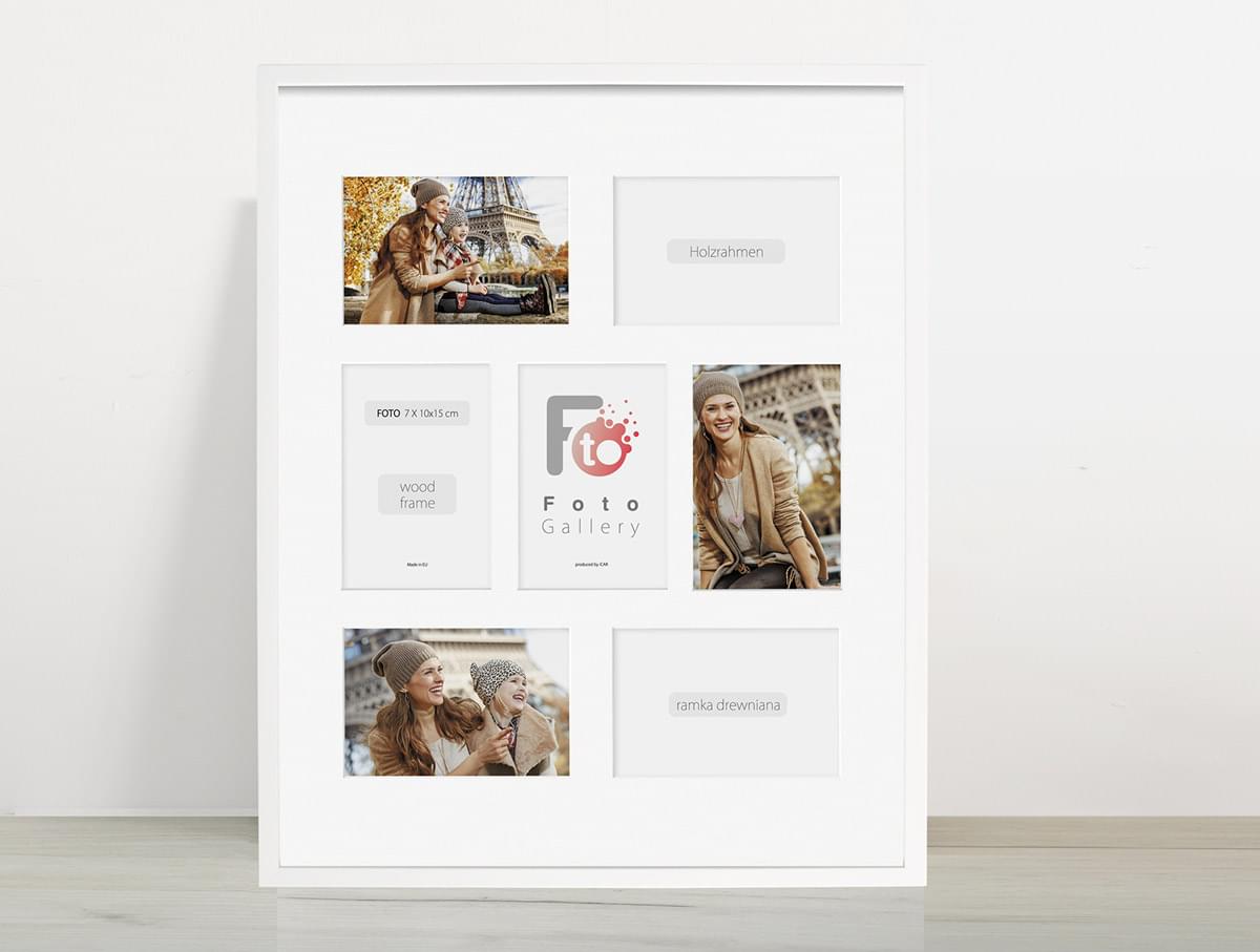 Fotogalerij Hout Wit 40X50 CM