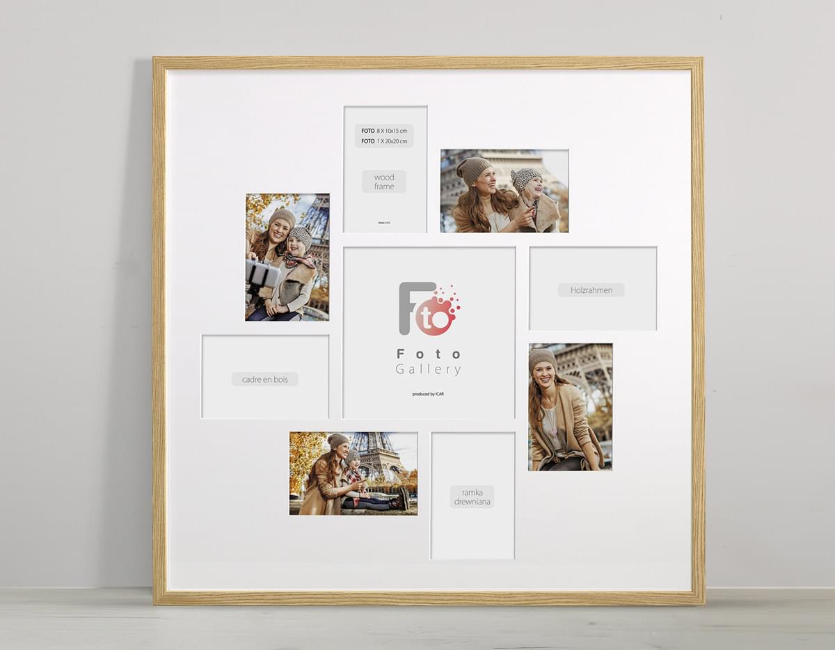 Fotogalerij Hout Bruin 60X60 CM